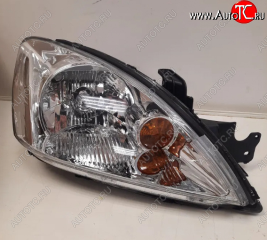 5 549 р. Правая фара (хром, с механическим корректором) GAMMA  Mitsubishi Lancer  9 CS (2003-2009) седан 1-ый рестайлинг, универсал 1-ый рестайлинг, седан 2-ой рестайлинг, универсал 2-ой рестайлинг  с доставкой в г. Кемерово