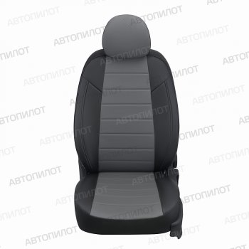 7 799 р. Чехлы сидений (экокожа) Автопилот  Chevrolet Captiva (2006-2016), Opel Antara (2006-2015) (черный/серый)  с доставкой в г. Кемерово. Увеличить фотографию 4