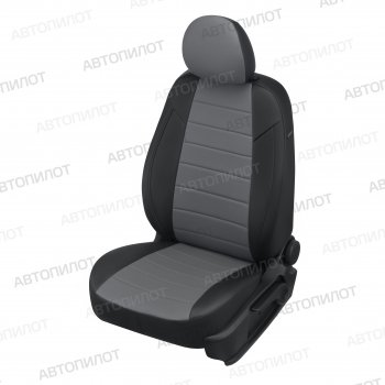 7 799 р. Чехлы сидений (экокожа) Автопилот  Chevrolet Captiva (2006-2016), Opel Antara (2006-2015) (черный/серый)  с доставкой в г. Кемерово. Увеличить фотографию 1