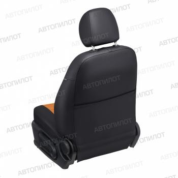 12 799 р. Чехлы сидений (экокожа) Автопилот  Лада нива 4х4 ( 2121,  2121 (Legend)) (2019-2025) Урбан, 3 дв. 2-ой рестайлинг (черный/оранж)  с доставкой в г. Кемерово. Увеличить фотографию 5