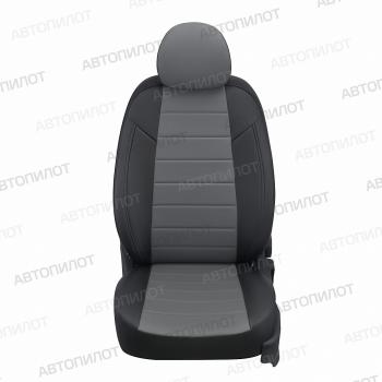 7 899 р. Чехлы сидений (экокожа) Автопилот  Лада нива 4х4 ( 2121,  2121 (Legend)) (2019-2025) Урбан, 3 дв. 2-ой рестайлинг (черный/серый)  с доставкой в г. Кемерово. Увеличить фотографию 4