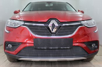 4 899 р. Защитная сетка в бампер (низ, ячейка 4х10 мм) Стрелка11 Премиум  Renault Arkana (2019-2025) (Чёрная)  с доставкой в г. Кемерово. Увеличить фотографию 1