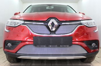 4 999 р. Защитная сетка в бампер (низ, ячейка 4х10 мм) Стрелка11 Премиум  Renault Arkana (2019-2025) (Хром)  с доставкой в г. Кемерово. Увеличить фотографию 1