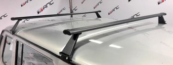 4 999 р. Багажники АЭРО с креплением за водосток АПС  Лада 2108 - 2115 (Длина 1300 мм, цвет серый)  с доставкой в г. Кемерово. Увеличить фотографию 2