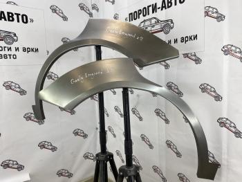 Левая ремонтная арка заднего крыла (внешняя) Пороги-Авто Geely Emgrand X7 дорестайлинг (2011-2015) (Холоднокатаная сталь 0,8 мм)