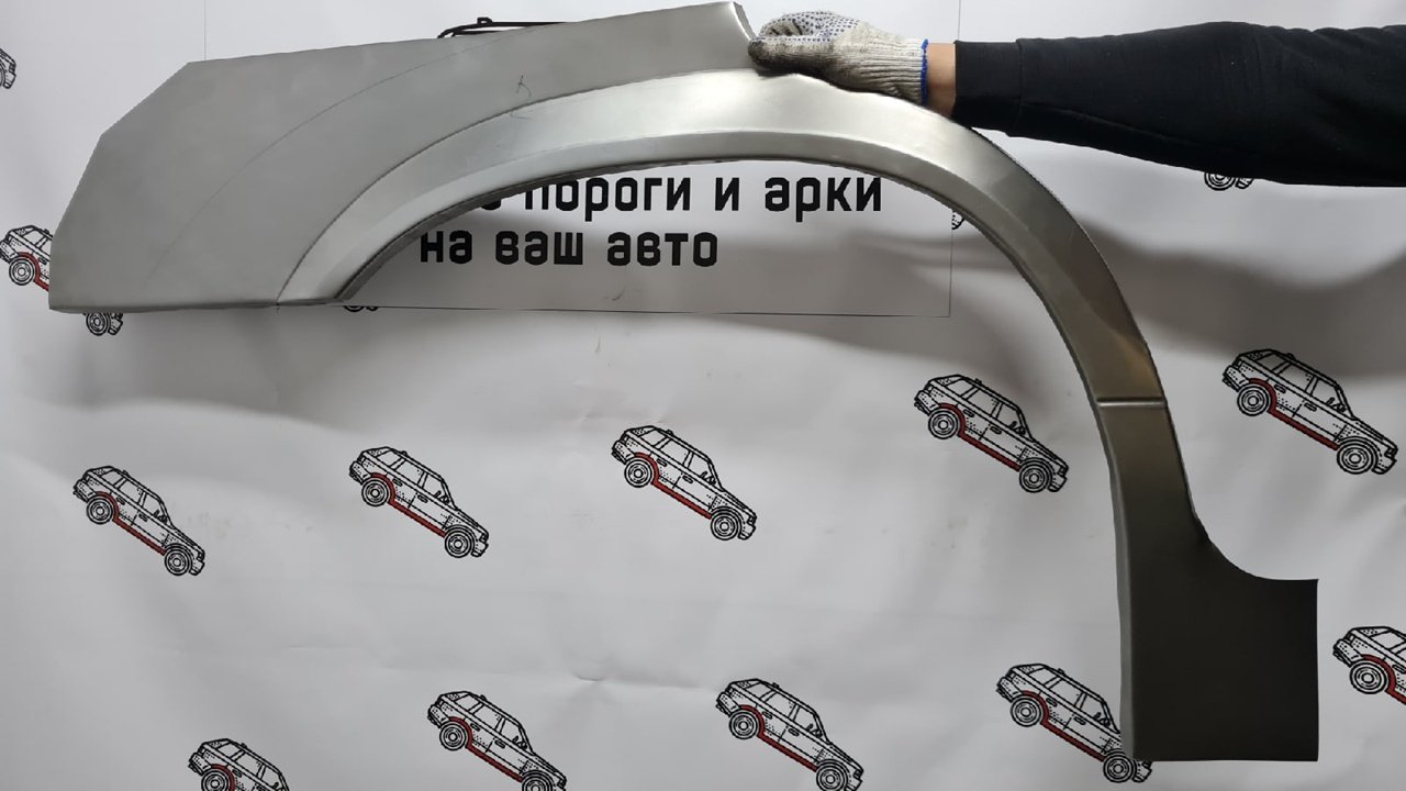 2 199 р. Левая внешняя ремонтная арка (Long) Пороги-Авто  KIA Sportage  2 JE,KM (2004-2010) дорестайлинг,  рестайлинг (Холоднокатаная сталь 0,8 мм)  с доставкой в г. Кемерово