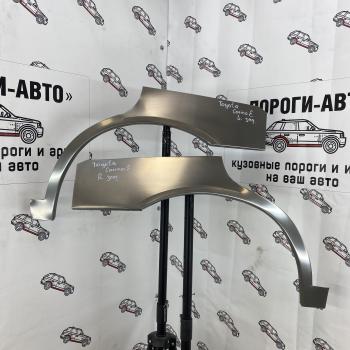 Левая внешняя задняя ремонтная арка Пороги-Авто Toyota Carina E ( T190,  T210) (1992-2001) лифтбэк дорестайлинг, седан дорестайлинг, седан рестайлинг (Холоднокатаная сталь 0,8 мм)