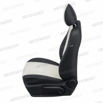 12 799 р. Чехлы на сиденья Экокожа (экокожа) Автопилот  Chery Tiggo 7 - Tiggo 7 Pro Max  T1E (черный/белый)  с доставкой в г. Кемерово. Увеличить фотографию 5