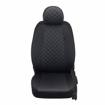 8 499 р. Чехлы сидений Ромб (экокожа) Автопилот  Chery Tiggo 7 - Tiggo 7 Pro Max  T1E (черный/синяя строчка)  с доставкой в г. Кемерово. Увеличить фотографию 3