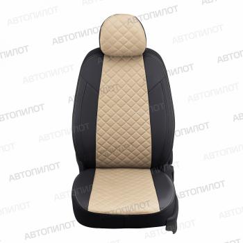 8 499 р. Чехлы сидений Ромб (экокожа) Автопилот  Chery Tiggo 7 - Tiggo 7 Pro Max  T1E (черный/бежевый)  с доставкой в г. Кемерово. Увеличить фотографию 3
