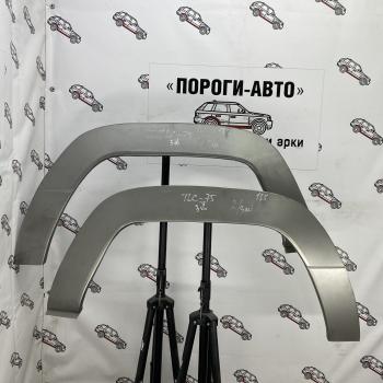 Левая внешняя задняя ремонтная арка ПОРОГИ-АВТО Toyota Land Cruiser  J70 (1984-2015) 5 дв. дорестайлинг, 5 дв. 1-ый рестайлинг, 3 дв. 2-ой рестайлинг, 5 дв. 3-ий рестайлинг (холоднокатаная сталь 0,8 мм)