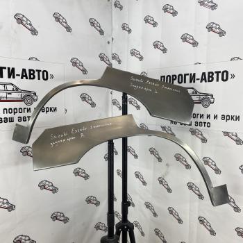 Левая внешняя задняя ремонтная арка ПОРОГИ-АВТО Suzuki Escudo ( 1,  2,  5,  3,  YEA1S,YD21S,YE21S) (1988-2025) дорестайлинг, рестайлинг, дв. дорестайлинг, 1-ый рестайлинг, 2-ой рестайлинг (холоднокатаная сталь 0,8 мм)
