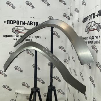 Правая передняя ремонтная арка Пороги-Авто Nissan Patrol  5 (1997-2010) Y61 дорестайлинг, Y61 1-ый рестайлинг, Y61 2-ой рестайлинг (холоднокатаная сталь 0,8 мм)
