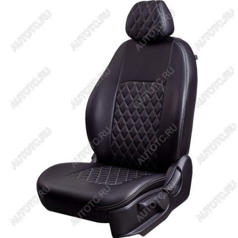9 999 р. Комплект чехлов для сидений (7 мест Илана+Орегон) ТУРИН ст РОМБ Lord Autofashion  Nissan Qashqai +2  1 (2008-2014) J10 дорестайлинг, J10 рестайлинг (черный, вставка черная+серая, строчка серая)  с доставкой в г. Кемерово