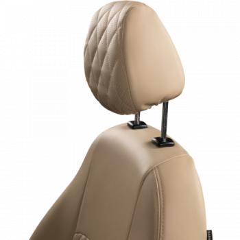 6 399 р. Комплект чехлов для сидений (ЦЗС Илана+Орегон) ТУРИН ст РОМБ Lord Autofashion Лада 2107 (1982-2012) (бежевый, вставка бежевая, строчка бежевая)  с доставкой в г. Кемерово. Увеличить фотографию 2