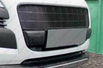 2 349 р. Защита радиатора (середина) Стрелка11 Стандарт Peugeot 3008 дорестайлинг (2009-2013) (черная)  с доставкой в г. Кемерово. Увеличить фотографию 3