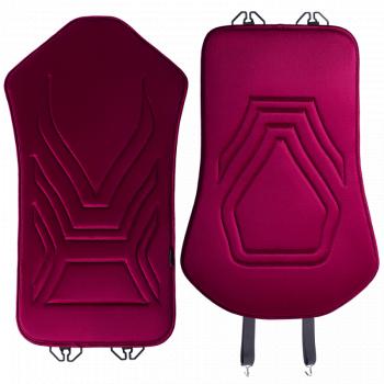 2 579 р. Накидка на сиденье (1 место Афины) ЛЮКС ст АЛЬБИОН Lord Autofashion   (бордовый, строчка бордовая)  с доставкой в г. Кемерово. Увеличить фотографию 5