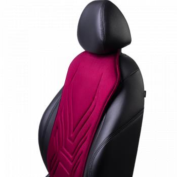 2 579 р. Накидка на сиденье (1 место Афины) ЛЮКС ст АЛЬБИОН Lord Autofashion   (бордовый, строчка бордовая)  с доставкой в г. Кемерово. Увеличить фотографию 7
