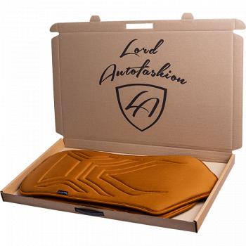 2 579 р. Накидка на сиденье (1 место Афины) ЛЮКС ст АЛЬБИОН Lord Autofashion   (бронза, строчка светло-коричневая)  с доставкой в г. Кемерово. Увеличить фотографию 8