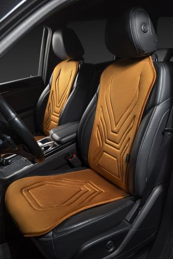 2 579 р. Накидка на сиденье (1 место Афины) ЛЮКС ст АЛЬБИОН Lord Autofashion   (бронза, строчка светло-коричневая)  с доставкой в г. Кемерово. Увеличить фотографию 9