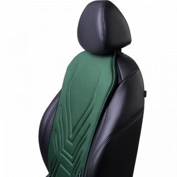2 579 р. Накидка на сиденье (1 место Афины) ЛЮКС ст АЛЬБИОН Lord Autofashion   (зеленый, строчка темно-зеленая)  с доставкой в г. Кемерово. Увеличить фотографию 8