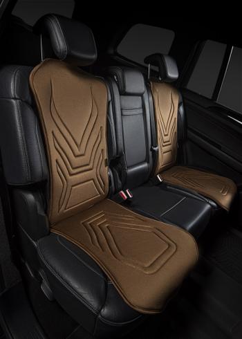 3 299 р.  Накидка на сиденье (1 место Афины) ЛЮКС ст АЛЬБИОН Lord Autofashion   (коричневый, строчка коричневая)  с доставкой в г. Кемерово. Увеличить фотографию 5