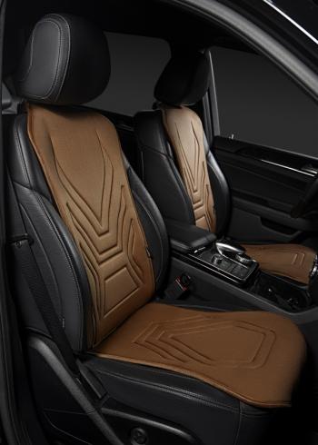 3 299 р.  Накидка на сиденье (1 место Афины) ЛЮКС ст АЛЬБИОН Lord Autofashion   (коричневый, строчка коричневая)  с доставкой в г. Кемерово. Увеличить фотографию 8