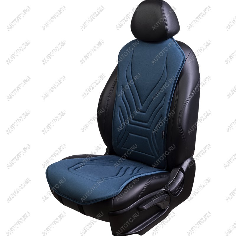 2 579 р. Накидка на сиденье (1 место Афины) ЛЮКС ст АЛЬБИОН Lord Autofashion   (мурена, строчка серо-голубая)  с доставкой в г. Кемерово