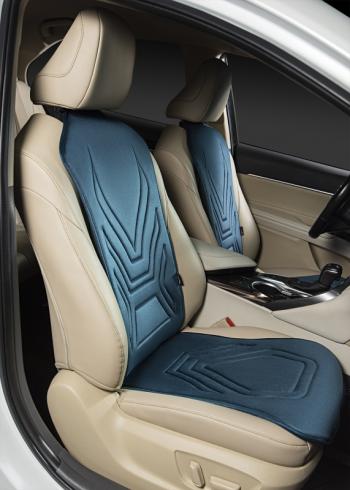 2 579 р. Накидка на сиденье (1 место Афины) ЛЮКС ст АЛЬБИОН Lord Autofashion   (мурена, строчка серо-голубая)  с доставкой в г. Кемерово. Увеличить фотографию 7