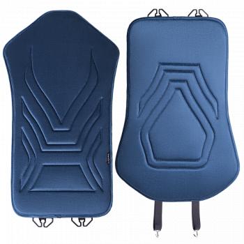 2 579 р. Накидка на сиденье (1 место Афины) ЛЮКС ст АЛЬБИОН Lord Autofashion   (мурена, строчка серо-голубая)  с доставкой в г. Кемерово. Увеличить фотографию 2