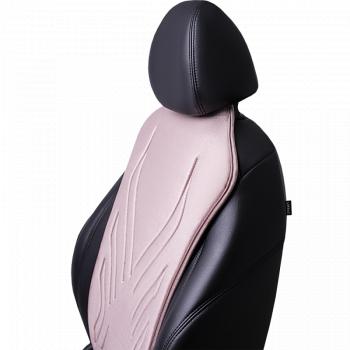 2 579 р. Накидка на сиденье (1 место Афины) ЛЮКС ст АЛЬБИОН Lord Autofashion   (розовый, строчка бежевая)  с доставкой в г. Кемерово. Увеличить фотографию 3
