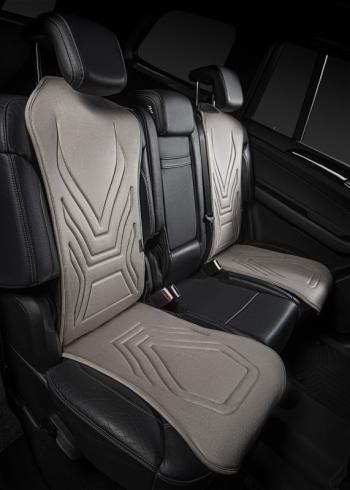 2 579 р. Накидка на сиденье (1 место Афины) ЛЮКС ст АЛЬБИОН Lord Autofashion   (серый, строчка серая)  с доставкой в г. Кемерово. Увеличить фотографию 3