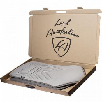 2 579 р. Накидка на сиденье (1 место Афины) ЛЮКС ст АЛЬБИОН Lord Autofashion   (серый, строчка серая)  с доставкой в г. Кемерово. Увеличить фотографию 6