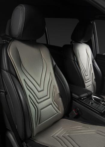 2 579 р. Накидка на сиденье (1 место Афины) ЛЮКС ст АЛЬБИОН Lord Autofashion   (серый, строчка серая)  с доставкой в г. Кемерово. Увеличить фотографию 9