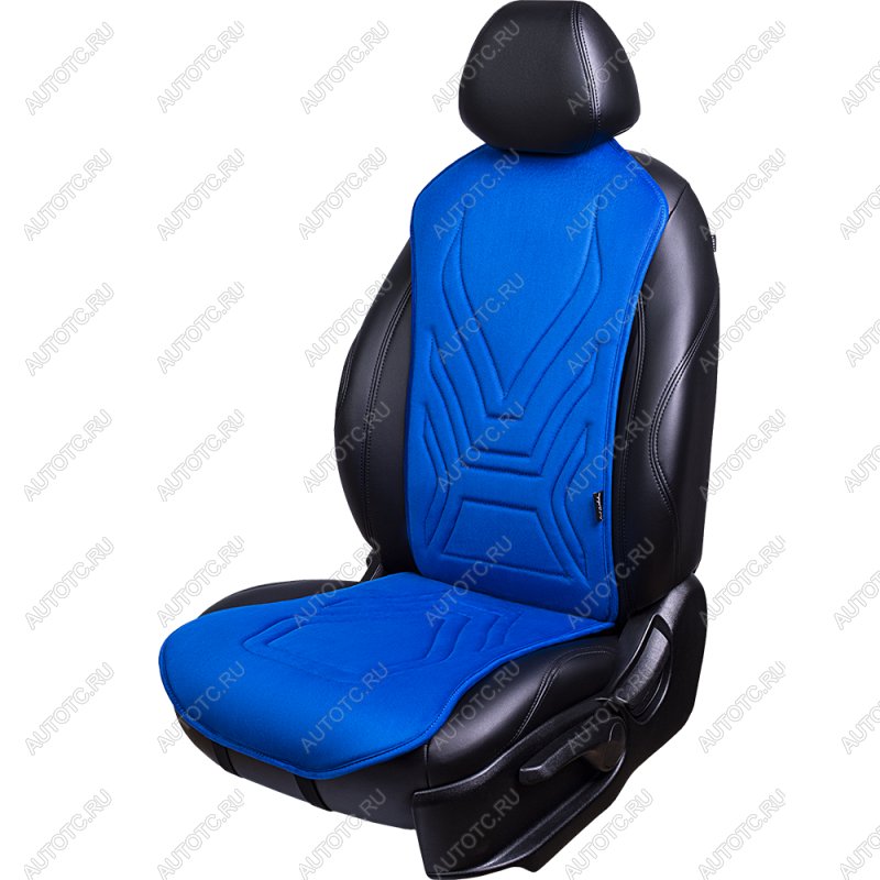 2 579 р. Накидка на сиденье (1 место Афины) ЛЮКС ст АЛЬБИОН Lord Autofashion   (синий, строчка темно-синяя)  с доставкой в г. Кемерово