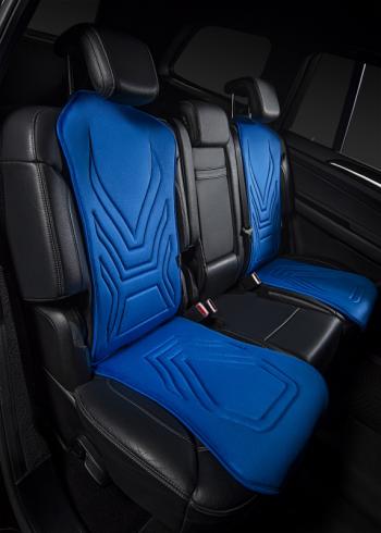 2 579 р. Накидка на сиденье (1 место Афины) ЛЮКС ст АЛЬБИОН Lord Autofashion   (синий, строчка темно-синяя)  с доставкой в г. Кемерово. Увеличить фотографию 11