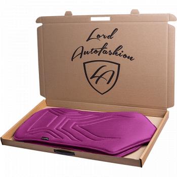 2 579 р. Накидка на сиденье (1 место Афины) ЛЮКС ст АЛЬБИОН Lord Autofashion   (фуксия, строчка темно-лиловая)  с доставкой в г. Кемерово. Увеличить фотографию 2