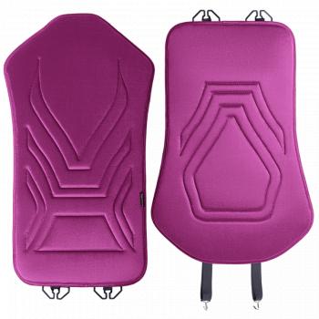 2 579 р. Накидка на сиденье (1 место Афины) ЛЮКС ст АЛЬБИОН Lord Autofashion   (фуксия, строчка темно-лиловая)  с доставкой в г. Кемерово. Увеличить фотографию 4