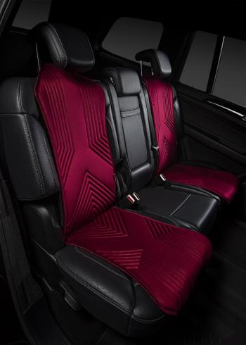 3 299 р. Накидка на сиденье (1 место Афины) ЛЮКС ст ВАН ВЭЙ Lord Autofashion   (бордовый, строчка бордовая)  с доставкой в г. Кемерово. Увеличить фотографию 6