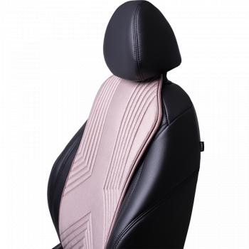2 579 р. Накидка на сиденье (1 место Афины) ЛЮКС ст ВАН ВЭЙ Lord Autofashion   (розовый, строчка бежевая)  с доставкой в г. Кемерово. Увеличить фотографию 9