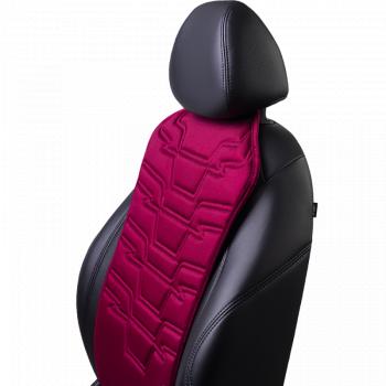 3 299 р. Накидка на сиденье (1 место Афины) ЛЮКС ст ФОРТ Lord Autofashion   (бордовый, строчка бордовая)  с доставкой в г. Кемерово. Увеличить фотографию 7