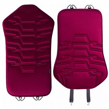 3 299 р. Накидка на сиденье (1 место Афины) ЛЮКС ст ФОРТ Lord Autofashion   (бордовый, строчка бордовая)  с доставкой в г. Кемерово. Увеличить фотографию 10