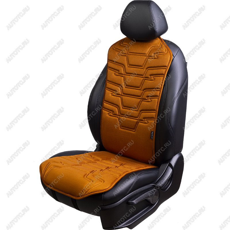 2 579 р. Накидка на сиденье (1 место Афины) ЛЮКС ст ФОРТ Lord Autofashion   (бронза, строчка светло-коричневая)  с доставкой в г. Кемерово