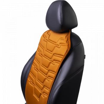 2 579 р. Накидка на сиденье (1 место Афины) ЛЮКС ст ФОРТ Lord Autofashion   (бронза, строчка светло-коричневая)  с доставкой в г. Кемерово. Увеличить фотографию 8
