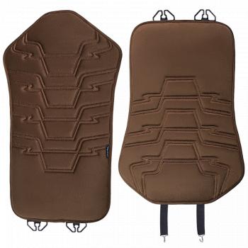2 579 р. Накидка на сиденье (1 место Афины) ЛЮКС ст ФОРТ Lord Autofashion   (коричневый, строчка коричневая)  с доставкой в г. Кемерово. Увеличить фотографию 10