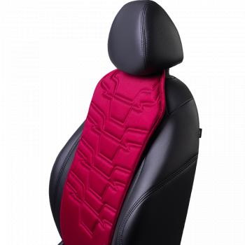 2 579 р. Накидка на сиденье (1 место Афины) ЛЮКС ст ФОРТ Lord Autofashion   (красный, строчка темно-красная)  с доставкой в г. Кемерово. Увеличить фотографию 9