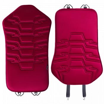 2 579 р. Накидка на сиденье (1 место Афины) ЛЮКС ст ФОРТ Lord Autofashion   (красный, строчка темно-красная)  с доставкой в г. Кемерово. Увеличить фотографию 11