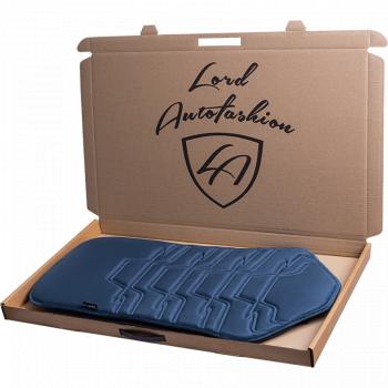 2 579 р. Накидка на сиденье (1 место Афины) ЛЮКС ст ФОРТ Lord Autofashion   (мурена, строчка серо-голубая)  с доставкой в г. Кемерово. Увеличить фотографию 7