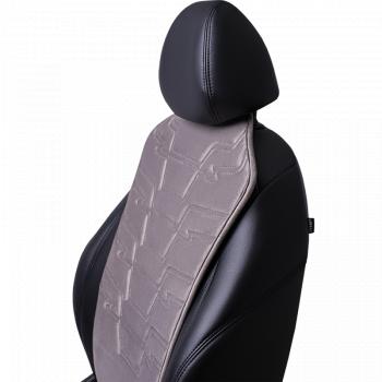 2 579 р. Накидка на сиденье (1 место Афины) ЛЮКС ст ФОРТ Lord Autofashion   (серый, строчка серая)  с доставкой в г. Кемерово. Увеличить фотографию 8