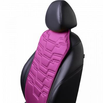 2 579 р. Накидка на сиденье (1 место Афины) ЛЮКС ст ФОРТ Lord Autofashion   (фуксия, строчка темно-лиловая)  с доставкой в г. Кемерово. Увеличить фотографию 2